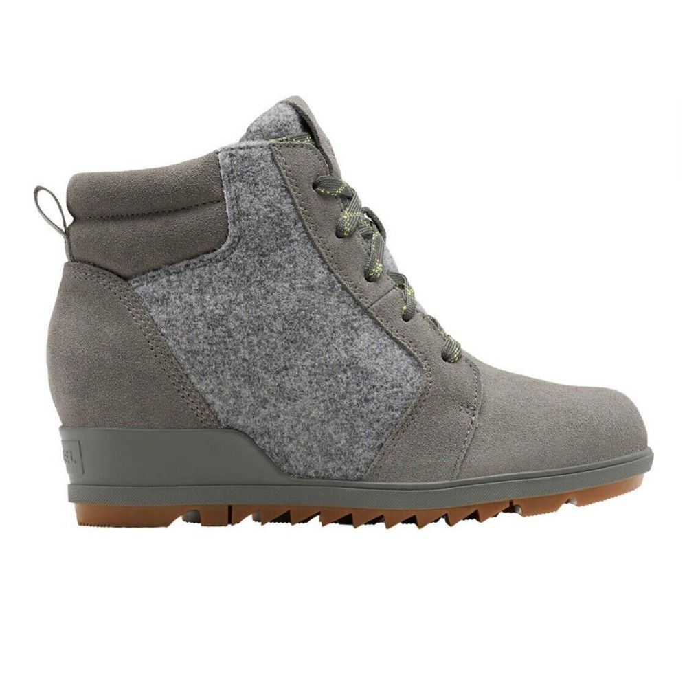 Sorel Women's Evie Ankle Lace Boot Quarry Grill Size 12